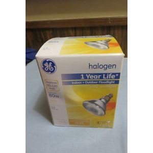 G E HALOGEN INDOOR / OUTDOOR FLOOD LIGHT BULB